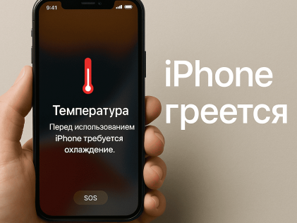 Греется iPhone 